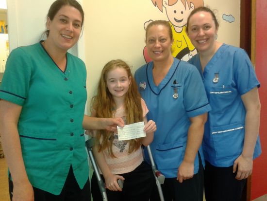 Presentation of cheque to staff of Our Lady's Children's Hospital Crumlin